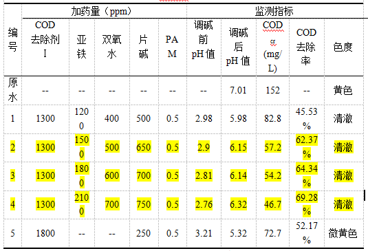 制药生化尾水处理试验方案